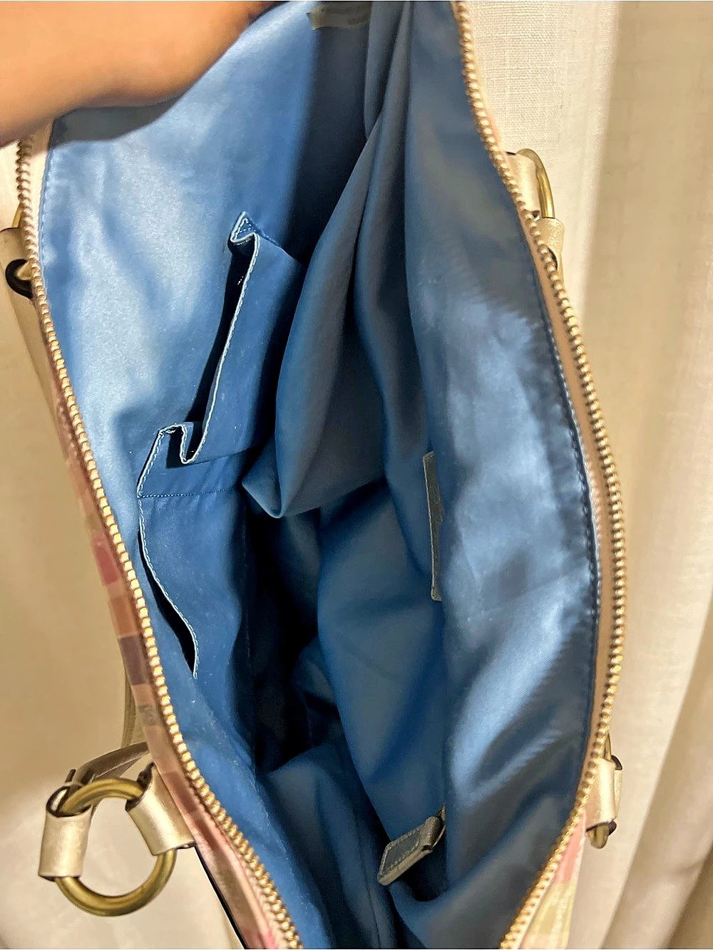 🌈 VINTAGE COACH POPPY MADRAS PLAID TOTE 🌈 - Picture 4 of 5